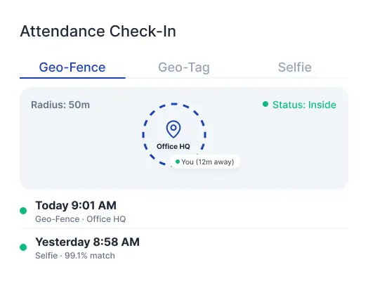 geo fenced