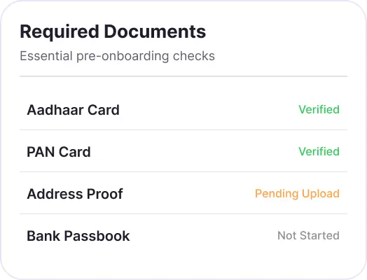 check list