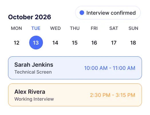 interview scheduling